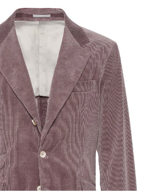 Light purple cotton jacket Brunello Cucinelli | MQ4357BWDC2933